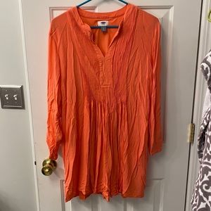 Peach long sleeved tunic